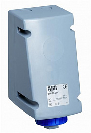 316RL11W Розетка для монтажа на поверхность с подключением шлейфа , 16A, 3P+E, IP67, 11ч ABB. Вид 1