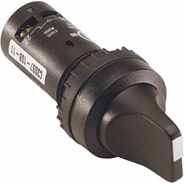 C3SS2-30B-11 Переключатель 3-х позиционный черный 1НО+1НЗ без фиксации ABB. Вид 1