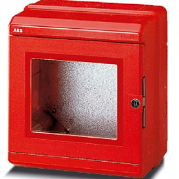13 171 Красный, пласт. бокс 65 IP 8 мод.с ключом ABB. Вид 1