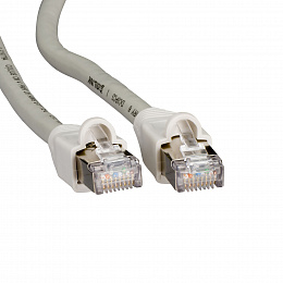 Коммутационный шнур кат.6 stp 1м серый Schneider Electric. Вид 1