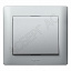 Клавиша для 1 клавишного выключателя (Aluminium) Legrand. Вид 2.