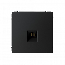 Розетка компьютерная RJ45, кат. 5е, механизм (карбон) ARTGALLERY Systeme Electric. Вид 1