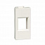 Лицевая плата 1мод 1xkeystone (RAL9010) W45 Systeme Electric. Вид 1.