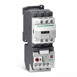 Комплект: LC1D18M7 Контактор 3-х пол. 18A 220B AC + LR9D32 Электронное тепловое реле 6,4-32А Schneider Electric. Вид 1