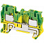 Клем втыч.с заземл, 2тчк, 4мм,желт-зел Schneider Electric. Вид 1.