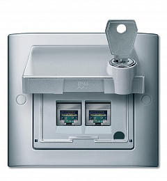 Рамка 1-постовая (алюминий) Merten Aquadesign Schneider Electric. Вид 1