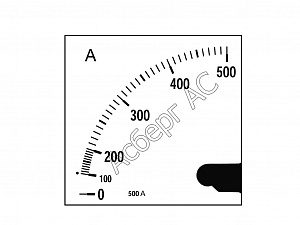 Шкала для амперметра EC72 250/5A Circutor. Вид 1