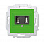 5014H-A00040 67W USB зарядка двойная, Levit, зелёный ABB. Вид 1.
