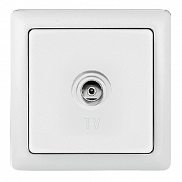 Розетка TV, С/У (белый) Хит Systeme Electric. Вид 1