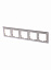 2515-92-507 Рамка 5-постовая с декоративной накладкой (слоновая кость) Basic55 ABB. Вид 1.