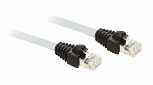 Eth каб, 1м 2 rj45,связь quantum eth head и (eth crp, noc-dio, noc-ctrl) в шасси Schneider Electric. Вид 1