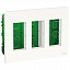 Блок скрытой установки 3х2 (белый) Unica System+ Schneider Electric. Вид 1.