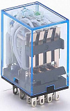 ПР102-4-03-024-DC Промежуточное реле 24B DC 4ПК (3А) с индикацией LED DEKraft