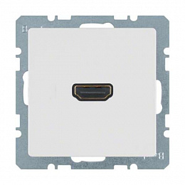 Розетка HDMI (полярная белизна, бархат) Q.1/Q.3 Berker. Вид 1