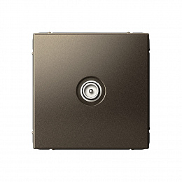 Розетка TV, проходная 4DB, механизм (мокко) ARTGALLERY Systeme Electric. Вид 1