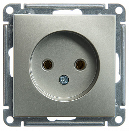 Розетка без заземления без шторок, 16А, механизм (шампань) Wessen 59 Systeme Electric. Вид 1
