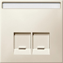 Центральная плата для комп. розетки RJ45, sd (бежевый) Merten Schneider Electric. Вид 1