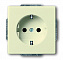 20 EUC-82-500 Розетка SCHUKO 16А 250В, серия Future/Axcent/Carat/Династия, цвет слоновая кость ABB. Вид 1.