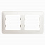 Рамка 2-постовая, горизонтальная (перламутр) Glossa Systeme Electric. Вид 1.