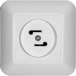 Радиорозетка, С/У, (30В)(белый) Прима Systeme Electric. Вид 1