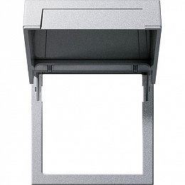 Монтажная рамка с крышкой (алюминий) System 55 Gira. Вид 1