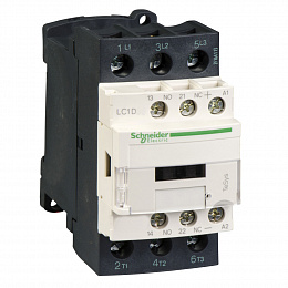 Контактор 3-полюсный,25a,но+нз,24v-,огран,кольц, 2.4вт, жд Schneider Electric. Вид 1