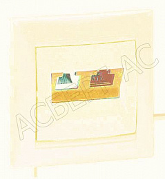 Розетка 2ХRJ 45 8 конт (НА ВИНТАХ) Cat 5e (слон. кость) Valena  Legrand. Вид 1