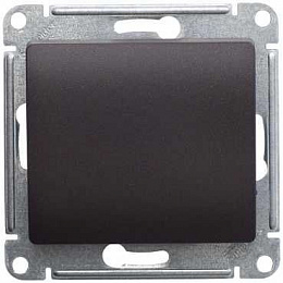 Переключетель 1-клавишный, сх.6, 10АХ,(шоколад) Glossa Systeme Electric. Вид 1