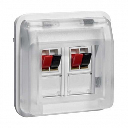 Розетка для громкоговорителя (полярная белизна) W.1 Berker. Вид 1