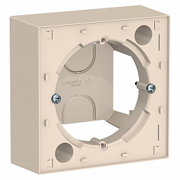 ATN000201 Рамка 1-постовая (бежевый) Atlas Design Systeme Electric. Вид 1