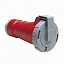 316 C11W Розетка кабельная 316C11W, 16А, 3P+E, IP67, 11ч ABB. Вид 1.