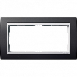 Рамка 2-постовая (антрацит) Event Gira. Вид 1