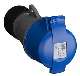 Розетка кабельная easy&safe 332ec9,32а,3p+e,ip44,9ч ABB. Вид 1