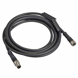 кабель с коннекторами,м8, 3pin, 2м, 60в Schneider Electric. Вид 1