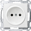 Механизм розетки без заземления, sm (прозрачный) Merten-M-Creativ Schneider Electric. Вид 1.