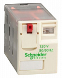 Миниатюрное промежуточное реле 4 ПК (~120B AC) 6А Schneider Electric