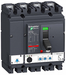 431780 NSX250F MIC. 2.2 4P 250A Электронный 4-пол. автомат 250A, 36kA  Schneider Electric. Вид 1
