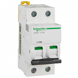iC65N 2P 10А Автоматический выключатель 2-полюсный, 10А, 6кА (хар-ка C) Schneider Electric. Вид 1