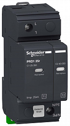 PRD1 25r ОПН 1-полюсный класс 1+2 со сменными картриджами Schneider Electric. Вид 1