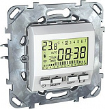Термостат программируемый, недельный, встроенный термодатчик (белый) Unica Schneider Electric