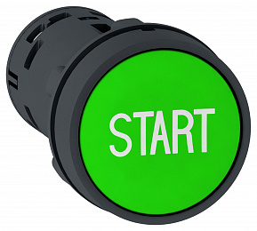 Кнопка 22мм зеленая с возвр 2но "start" Schneider Electric. Вид 1