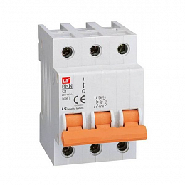 BKN Автоматичеcкий выключатель 3-полюсный, 3А, 6kА (хар-ка C) LSis. Вид 1