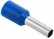 Е2508 Наконечник-гильза 2,5мм2 с изолированным фланцем (синий) (100 шт) ИЭК