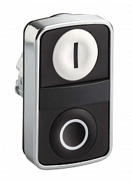 Головка кнопки двойная с маркировкой zb4ba7121 Schneider Electric. Вид 1