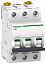 iC60N 3P 0.5А Автоматический выключатель 3-полюсный, 0.5А, 6кА (хар-ка C) Schneider Electric. Вид 1.