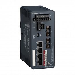 Коммутатор управляемый Modicon, 4TX/2FX-sm Schneider Electric. Вид 1