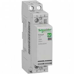 Модульный контактор CT 20A 2НО 230/250В АС 50ГЦ EASY 9 Schneider Electric. Вид 1