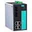 6-портовый управляемый коммутатор: 4 PoE+х10/100 BaseT(X), 2х100BaseFX, 0...+60С MOXA. Вид 1.