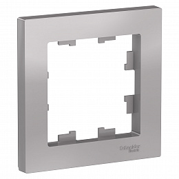 Рамка 1-постовая (алюминий) Atlas Design Systeme Electric. Вид 1