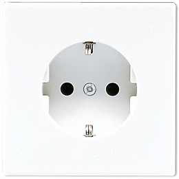 Розетка 2К+З 16А 250В (белая) LS990 JUNG. Вид 1